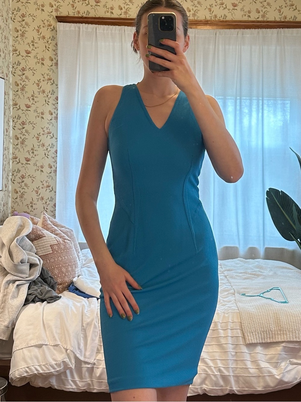 NWT Yigal Azrouel blue dress Sz 6